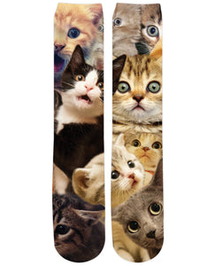 Surprised Cats Knee-High Socks